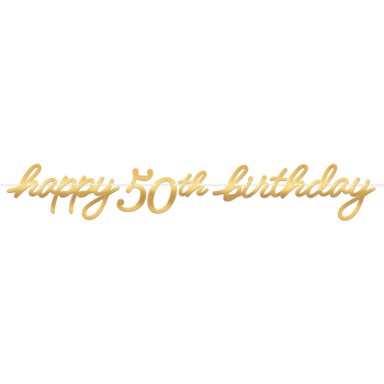 Image de 50th LETTER BANNER - GOLDEN AGE BIRTHDAY