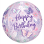 Picture of 21'' HAPPY BIRTHDAY FLUTTERS ORBZ BALLOON 