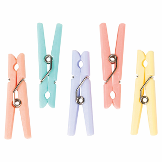 Picture of FAVORS - CLOTHESPINS - ASSORTED COLORS