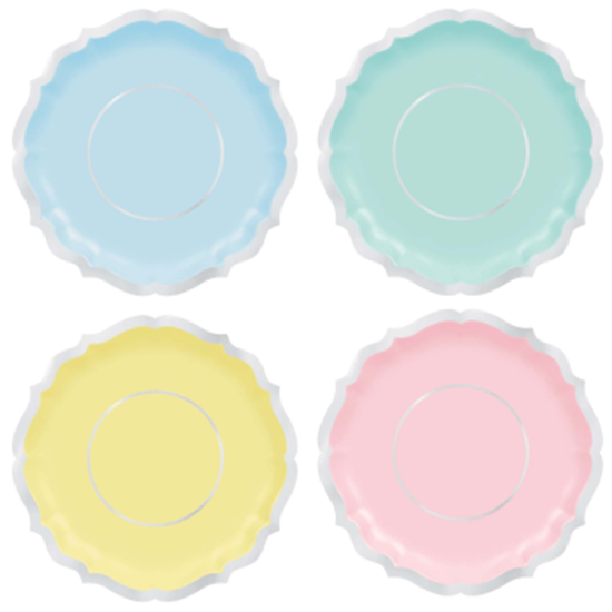 Picture of TABLEWARE - PRETTY PASTELS 7" PLATES