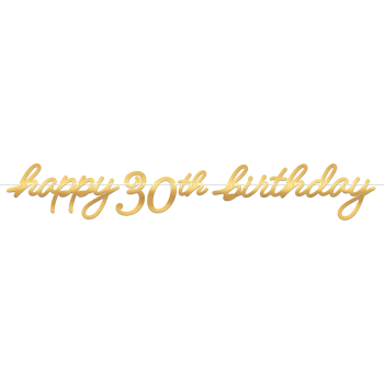 Image de 30th LETTER BANNER - GOLDEN AGE BIRTHDAY