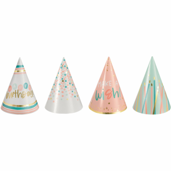 Picture of WEARABLES - HAPPY CAKE DAY MINI CONE HATS