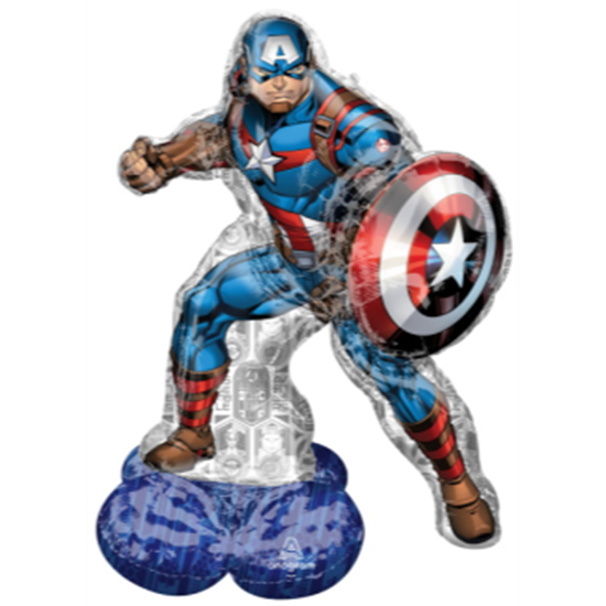 Picture of AIRLOONZ - CAPTAIN AMERICA - AIR FILLED
