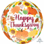 Image de 21" HAPPY THANKSGIVING ORBZ BALLOON
