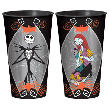 Image de NIGHTMARE BEFORE CHRISTMAS JACK AND SALLY 32oz PLASTIC CUPS