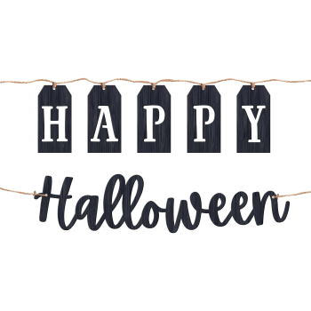 Image de HAPPY HALLOWEEN WOODEN BANNER