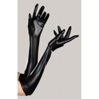 Image de GLOVES - BLACK VINYL LONG GLOVES