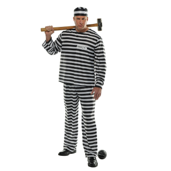 Picture of JAILBIRD CON COSTUME - MEN PLUS