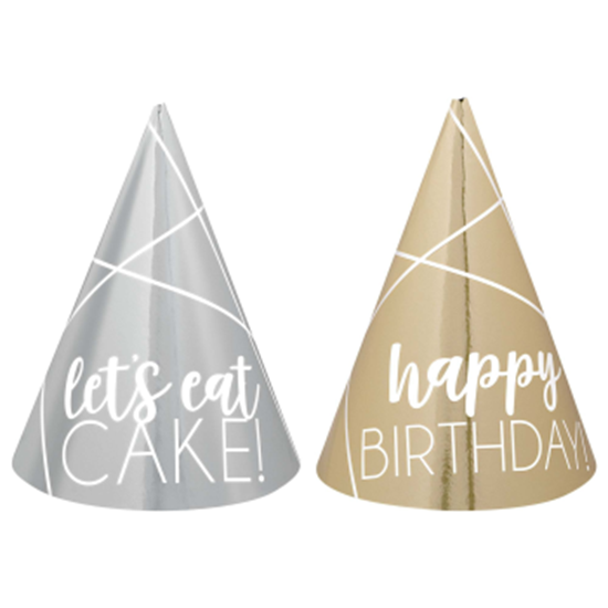 Image sur WEARABLES - SILVER AND GOLD CONE HATS