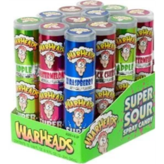 Image sur 1 PACK WARHEADS SPRAY UPRIGHT CANDY