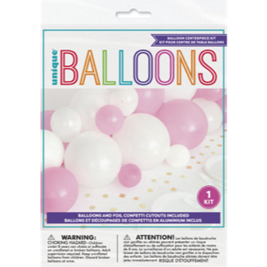 Image sur DECOR - 1st BIRTHDAY PINK GINGHAM - BALLOON CENTER PIECE KIT