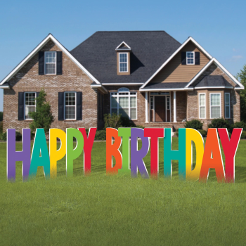 Picture of DECOR - GIANT HAPPY BIRTHDAY YARD SIGN
