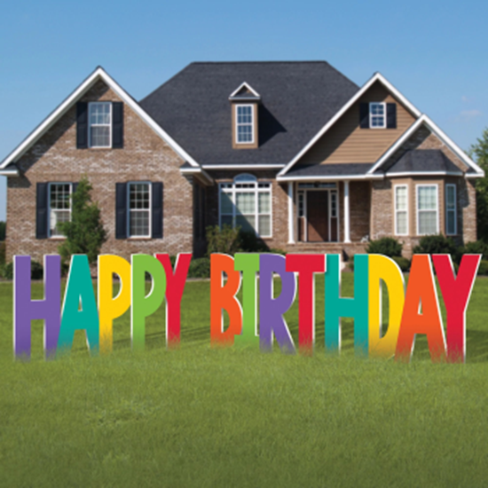 Image sur DECOR - GIANT HAPPY BIRTHDAY YARD SIGN