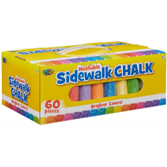 Image sur FAVOUR - 60pc. SIDEWALK CHALK ASSORTED COLOURS