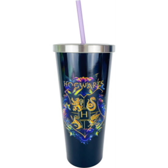 Picture of HARRY POTTER - HOGWARTS STAINLESS STEEL LARGE CUP WITH STRAW