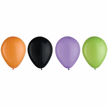 Image de BALLOON - HALLOWEEN 5" LATEX ASSORTED COLORS BALLOONS