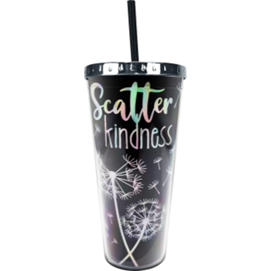 Image sur SCATTER KINDNESS LARGE CUP WITH STRAW
