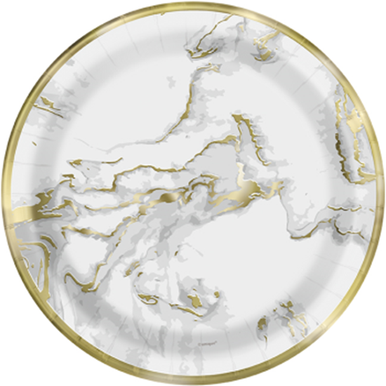Picture of GOLD MARBLE 9" PLATES