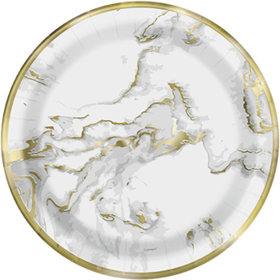 Image sur GOLD MARBLE 9" PLATES