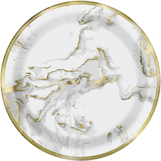 Image sur GOLD MARBLE 7" PLATES