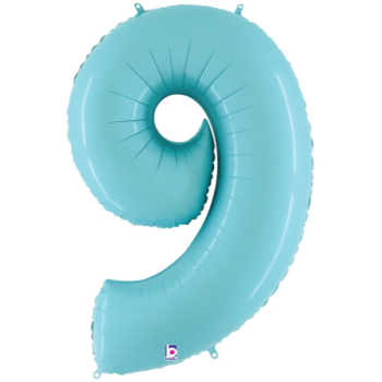 Picture of 40'' NUMBER 9 SUPERSHAPE - PASTEL BLUE