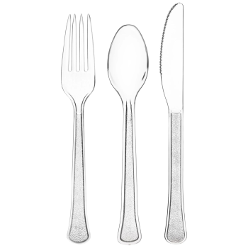 Picture of CLEAR BOXED HEAVY WEIGHT ASSORTED CUTLERY - BIG PARTY PACK