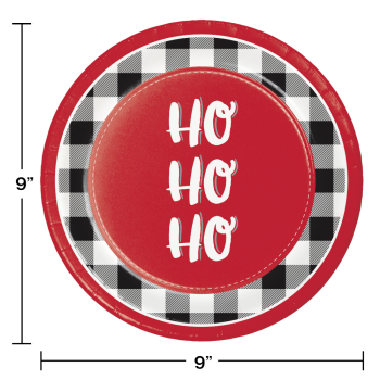 Image de TABLEWARE - SANTA FUN 9" PLATES