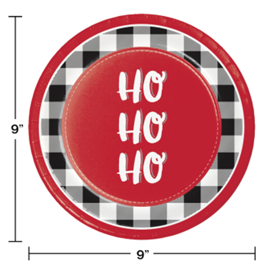 Picture of TABLEWARE - SANTA FUN 9" PLATES