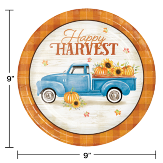 Picture of TABLEWARE - HARVEST TRUCK 9" PLATES