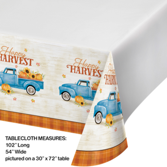 Picture of TABLEWARE - HARVEST TRUCK TABLE COVER