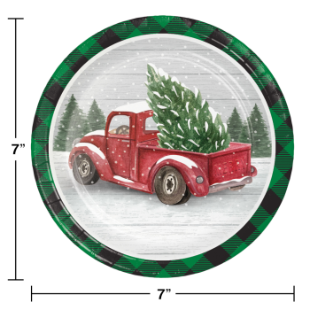 Image de TABLEWARE - FARMHOUSE CHRISTMAS 7" PLATES