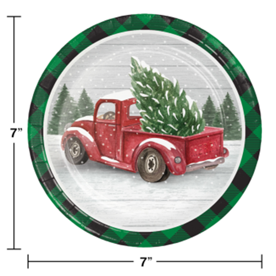 Image sur TABLEWARE - FARMHOUSE CHRISTMAS 7" PLATES