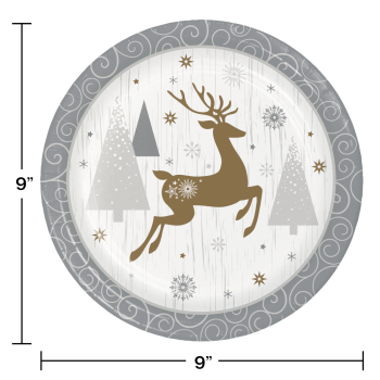 Image de TABLEWARE - OPULENT REINDEER 9" PLATES