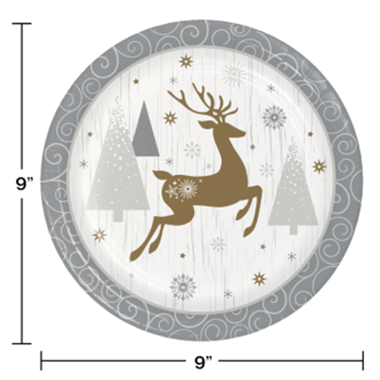 Picture of TABLEWARE - OPULENT REINDEER 9" PLATES