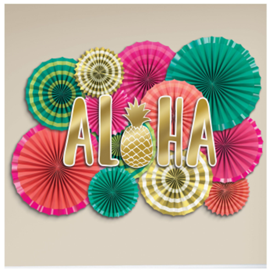 Picture of DECOR - ALOHA FAN BACKDROP 