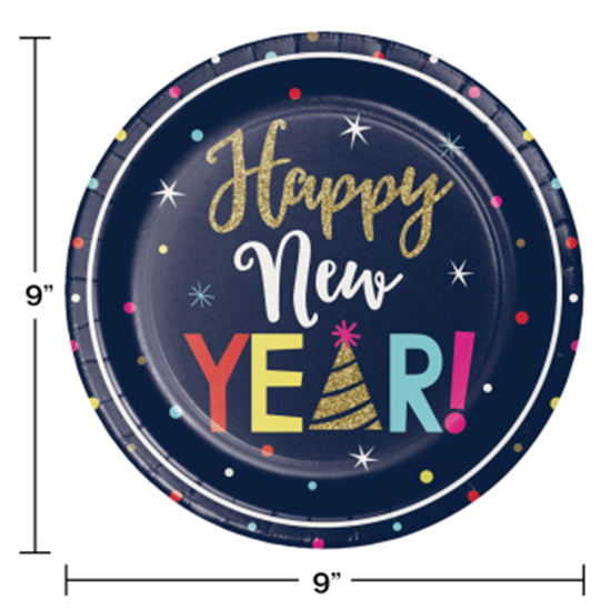 Image sur TABLEWARE - NEW YEAR COUNTDOWN 9" PLATES