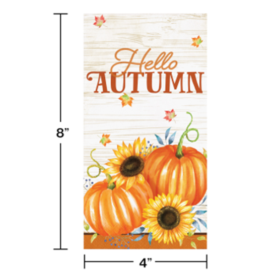 Picture of TABLEWARE - HARVEST TRUCK GUEST TOWELS
