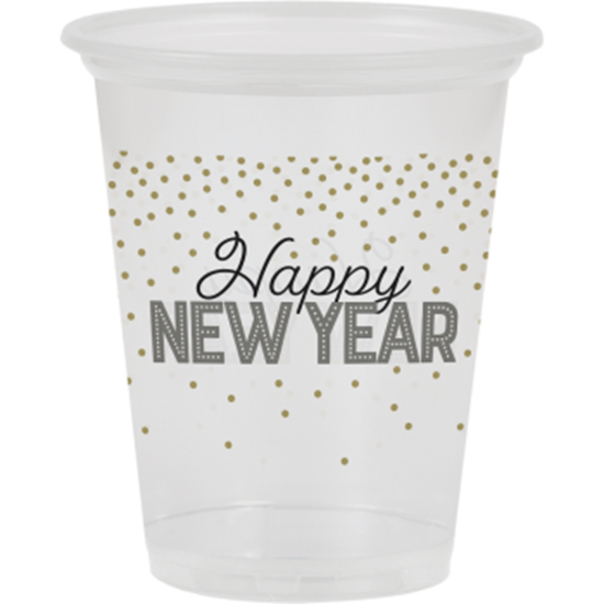 Picture of TABLEWARE - HAPPY NEW YEAR CLEAR TUMBLERS 