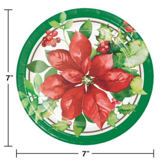 Image sur TABLEWARE - PERFECT POINSETTIA 7" PLATES