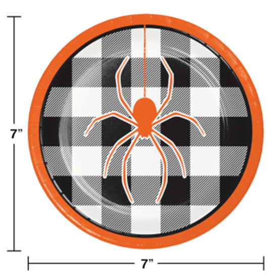 Picture of TABLEWARE - PLAID SPIDER 7" PLATES