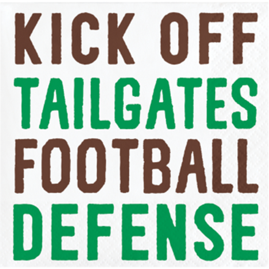 Image sur FOOTBALL - KICK OFF BEVERAGE NAPKINS