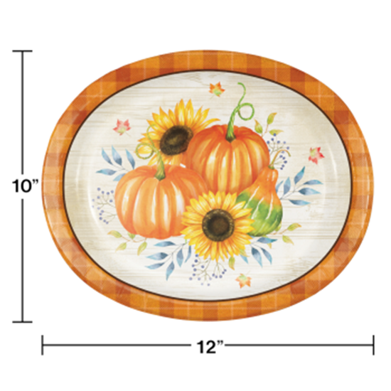 Picture of TABLEWARE - HARVEST TRUCK OVAL PLATES