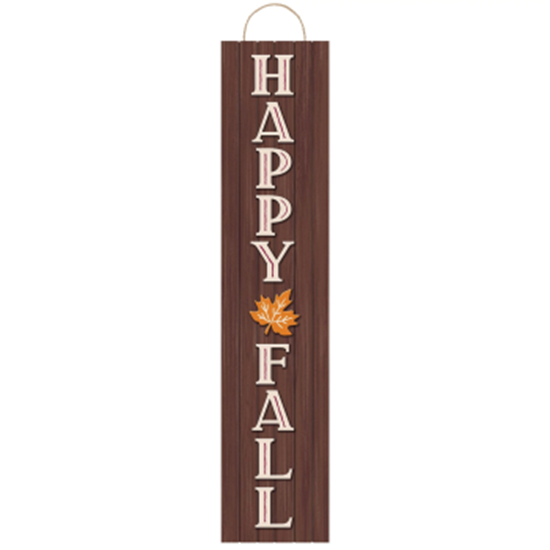 Picture of DECOR - HAPPY FALL WOOD HANGING PLANK