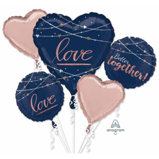 Image sur NAVY WEDDING BALLOON BOUQUET