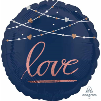 Image de 18" NAVY LOVE WEDDING BALLOON 