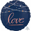 Image de 18" NAVY LOVE WEDDING BALLOON 