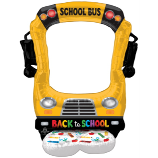 Picture of AIRLOONZ - SCHOOL BUS SELFIE - AIR FILLED