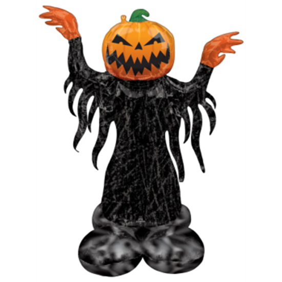 Picture of AIRLOONZ - PUMPKIN HEAD GHOST - AIR FILLED