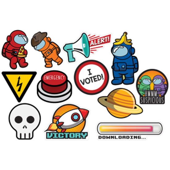 Picture of SPIES IN SPACE " INSPIRED BY AMONG US " CUT OUTS