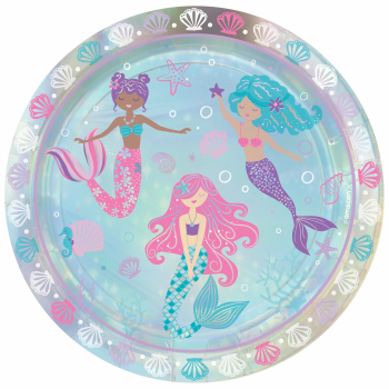 Image de SHIMMERING MERMAIDS - 9" IRIDESCENT PLATES